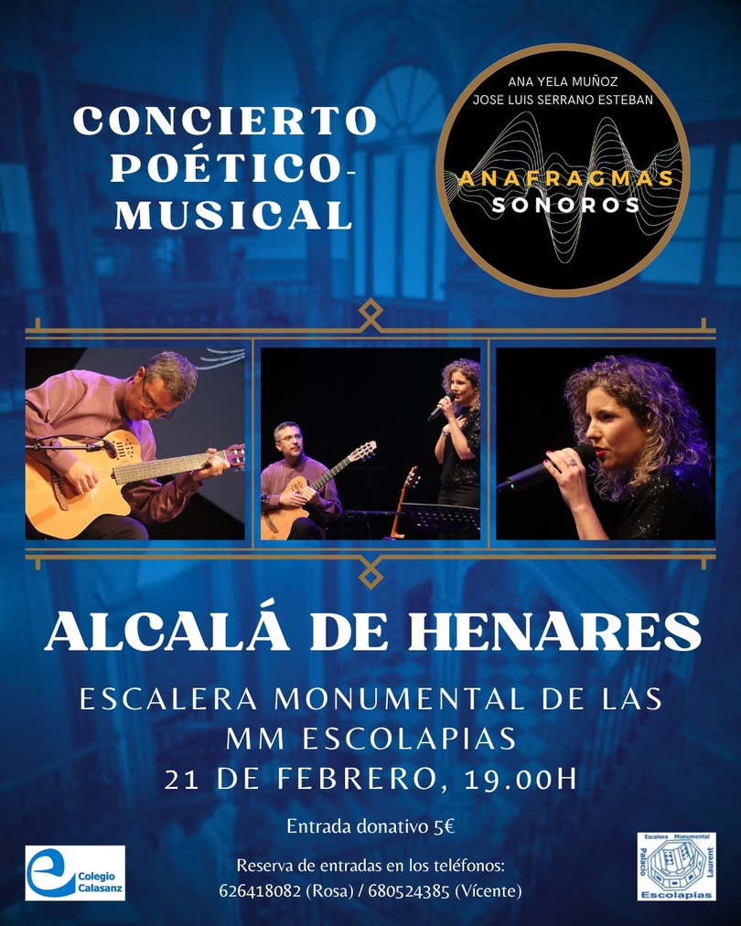 Concierto poético musical de Anafragmas Sonoros en Alcalá de Henares 2026